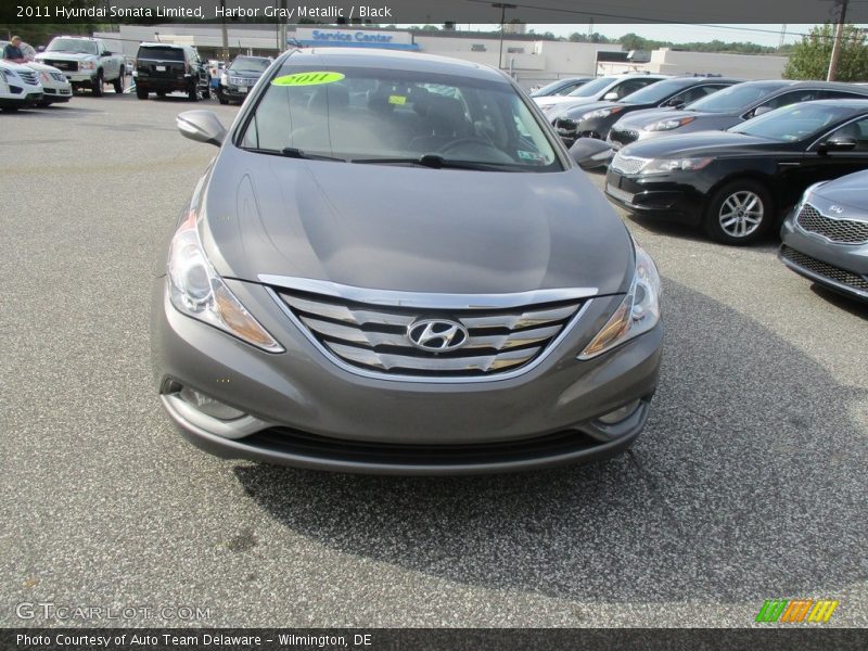 Harbor Gray Metallic / Black 2011 Hyundai Sonata Limited