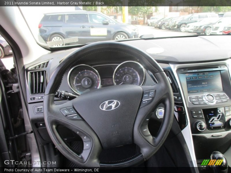 Harbor Gray Metallic / Black 2011 Hyundai Sonata Limited