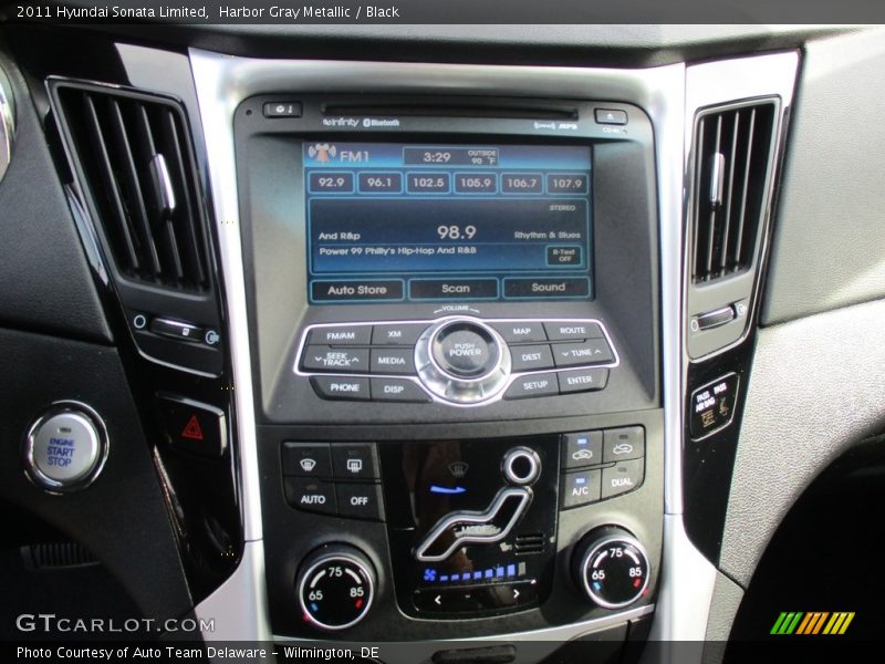 Harbor Gray Metallic / Black 2011 Hyundai Sonata Limited