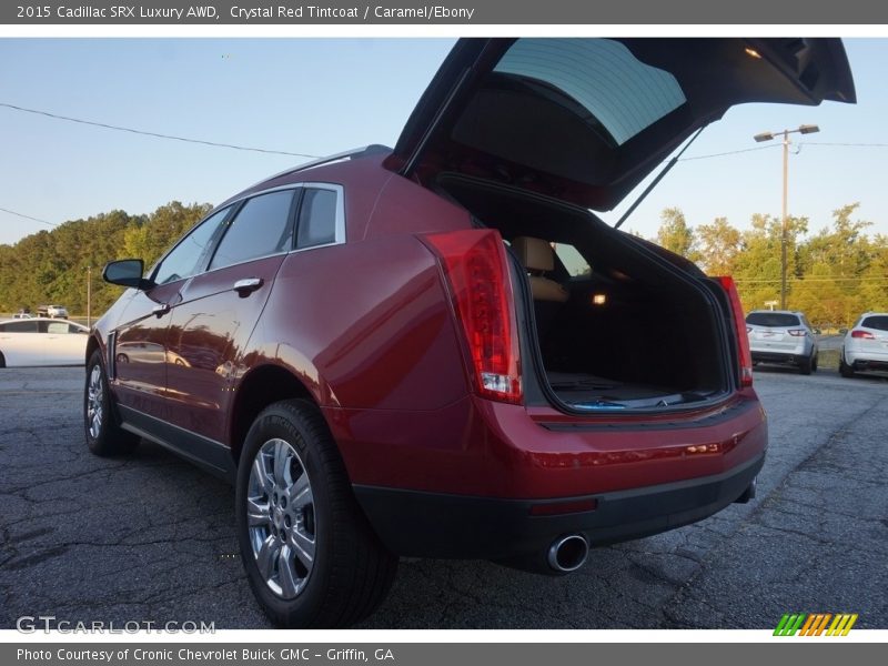 Crystal Red Tintcoat / Caramel/Ebony 2015 Cadillac SRX Luxury AWD
