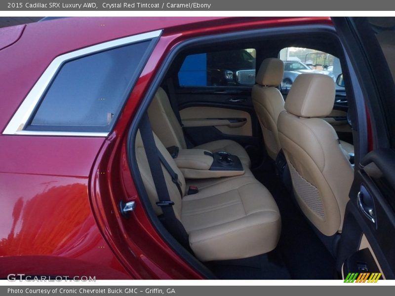 Crystal Red Tintcoat / Caramel/Ebony 2015 Cadillac SRX Luxury AWD