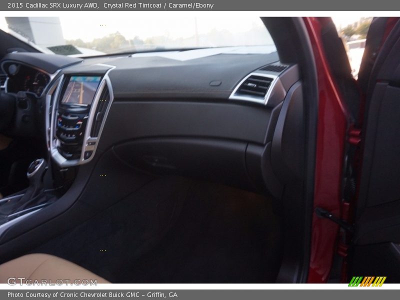 Crystal Red Tintcoat / Caramel/Ebony 2015 Cadillac SRX Luxury AWD