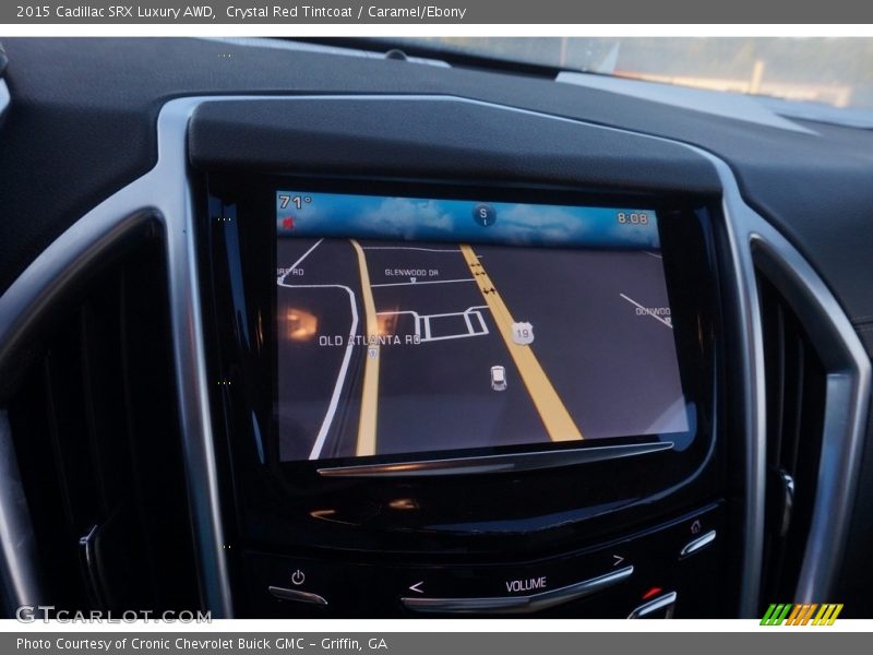 Crystal Red Tintcoat / Caramel/Ebony 2015 Cadillac SRX Luxury AWD