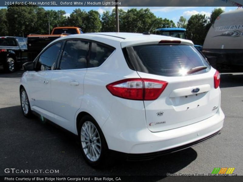 Oxford White / Medium Light Stone 2014 Ford C-Max Hybrid SEL