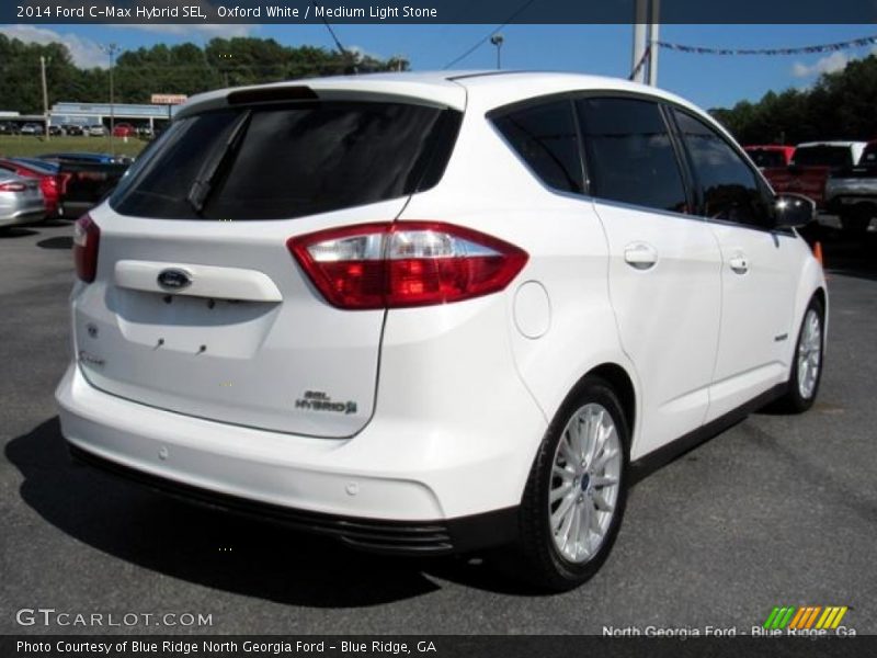 Oxford White / Medium Light Stone 2014 Ford C-Max Hybrid SEL