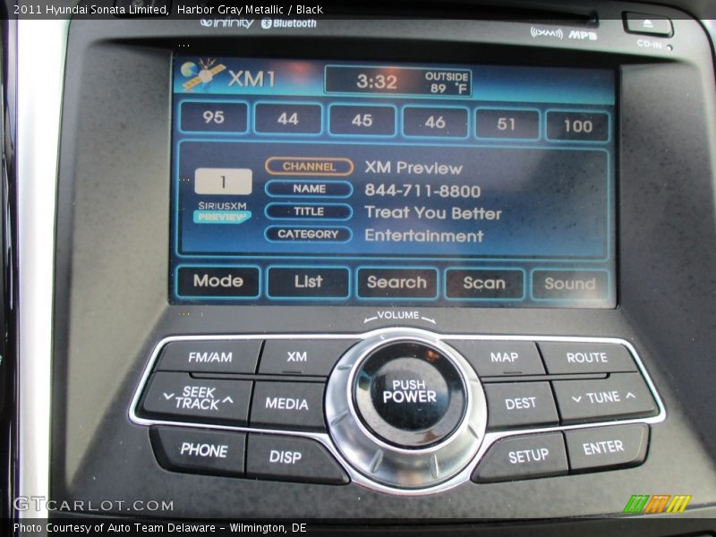 Harbor Gray Metallic / Black 2011 Hyundai Sonata Limited