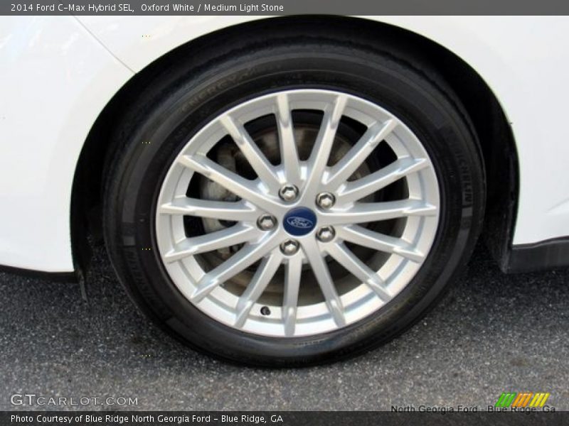 Oxford White / Medium Light Stone 2014 Ford C-Max Hybrid SEL