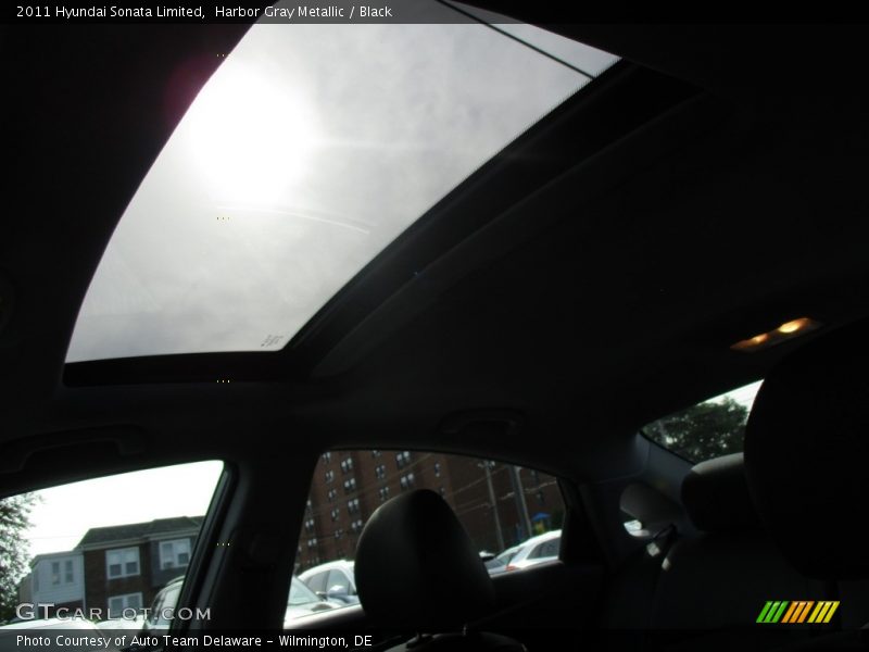 Harbor Gray Metallic / Black 2011 Hyundai Sonata Limited