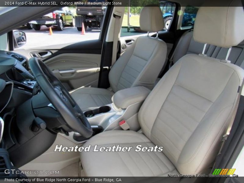 Oxford White / Medium Light Stone 2014 Ford C-Max Hybrid SEL