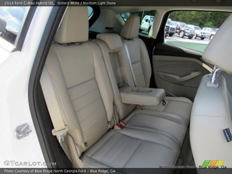 Oxford White / Medium Light Stone 2014 Ford C-Max Hybrid SEL