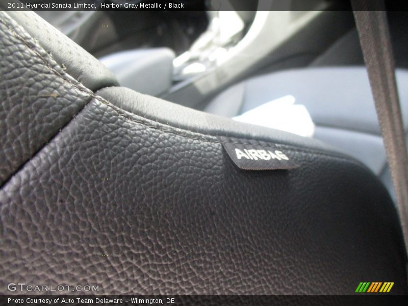 Harbor Gray Metallic / Black 2011 Hyundai Sonata Limited