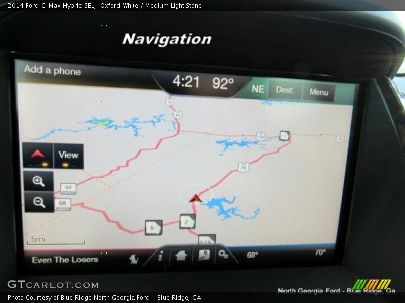 Oxford White / Medium Light Stone 2014 Ford C-Max Hybrid SEL