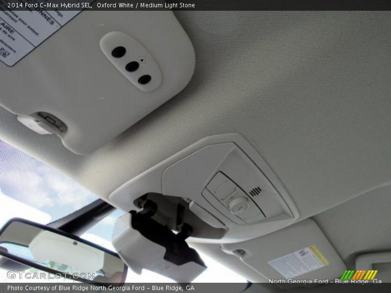 Oxford White / Medium Light Stone 2014 Ford C-Max Hybrid SEL