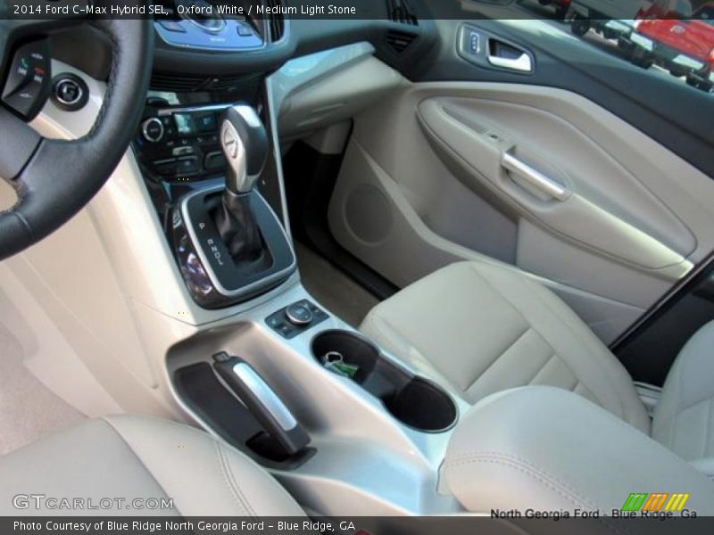 Oxford White / Medium Light Stone 2014 Ford C-Max Hybrid SEL
