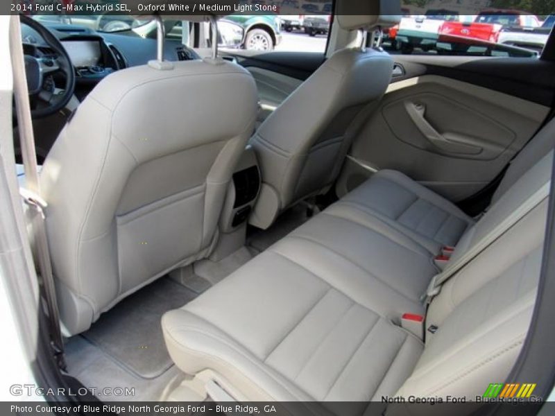Oxford White / Medium Light Stone 2014 Ford C-Max Hybrid SEL