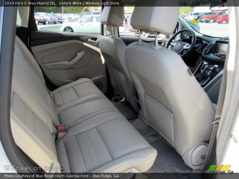 Oxford White / Medium Light Stone 2014 Ford C-Max Hybrid SEL