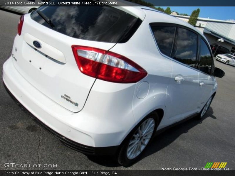 Oxford White / Medium Light Stone 2014 Ford C-Max Hybrid SEL