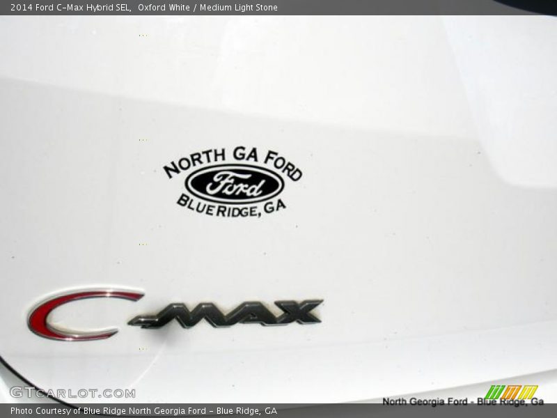 Oxford White / Medium Light Stone 2014 Ford C-Max Hybrid SEL