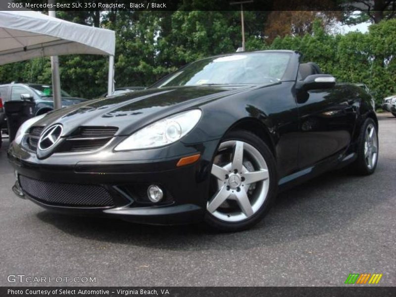 Black / Black 2005 Mercedes-Benz SLK 350 Roadster