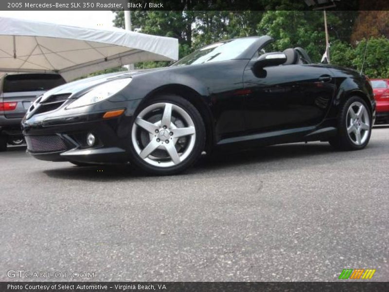 Black / Black 2005 Mercedes-Benz SLK 350 Roadster