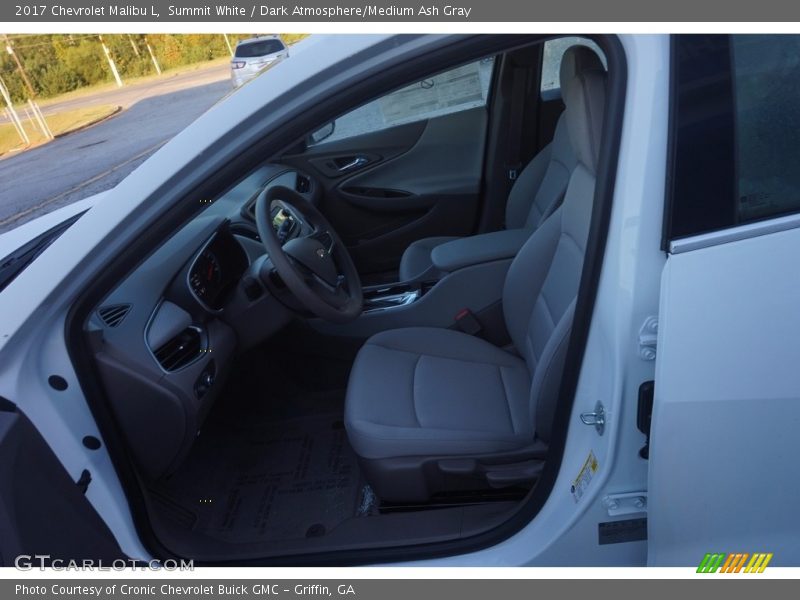 Summit White / Dark Atmosphere/Medium Ash Gray 2017 Chevrolet Malibu L