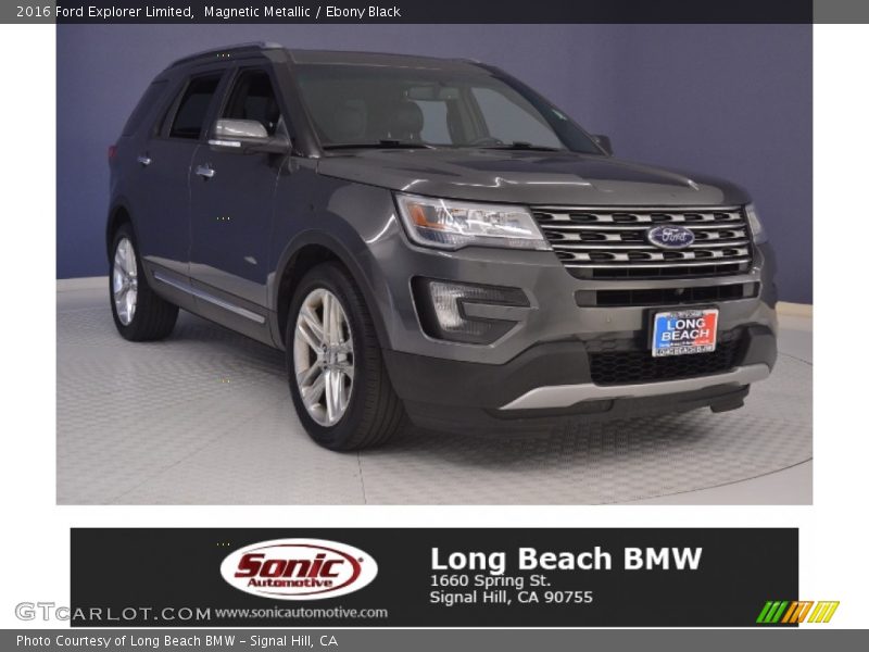 Magnetic Metallic / Ebony Black 2016 Ford Explorer Limited