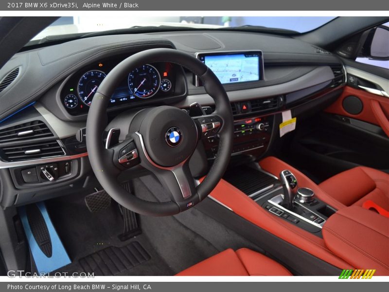 Alpine White / Black 2017 BMW X6 xDrive35i