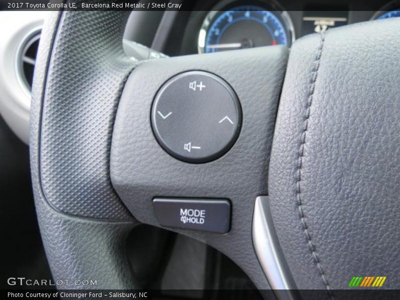 Controls of 2017 Corolla LE