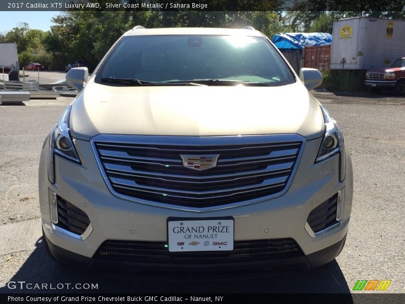 Silver Coast Metallic / Sahara Beige 2017 Cadillac XT5 Luxury AWD