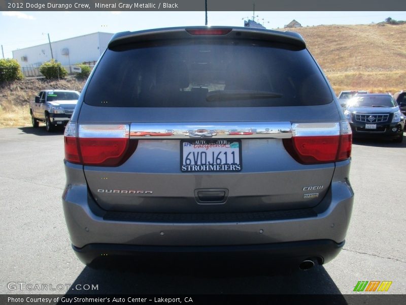 Mineral Gray Metallic / Black 2012 Dodge Durango Crew