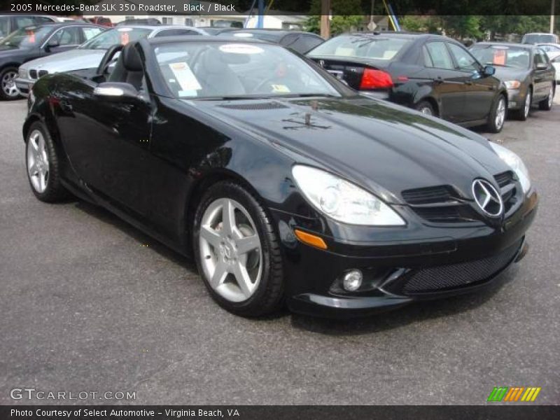 Black / Black 2005 Mercedes-Benz SLK 350 Roadster