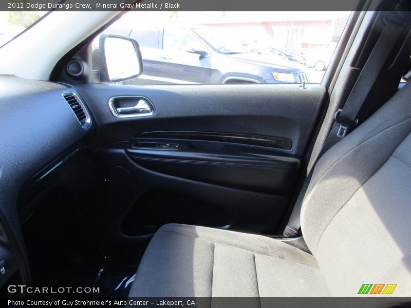 Mineral Gray Metallic / Black 2012 Dodge Durango Crew