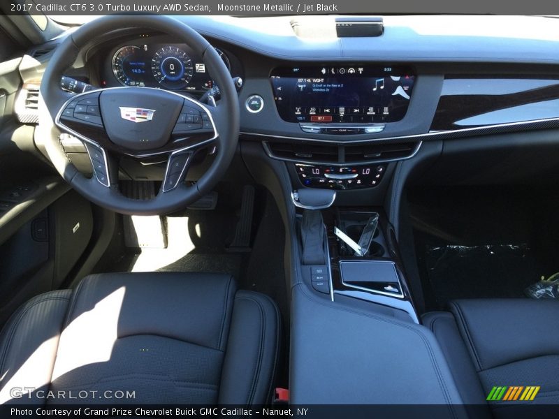 Moonstone Metallic / Jet Black 2017 Cadillac CT6 3.0 Turbo Luxury AWD Sedan