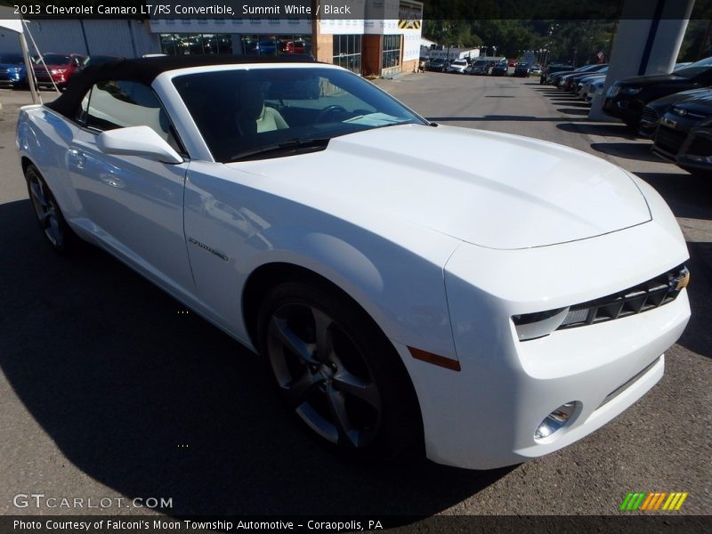 Summit White / Black 2013 Chevrolet Camaro LT/RS Convertible
