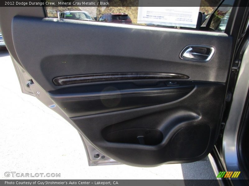 Mineral Gray Metallic / Black 2012 Dodge Durango Crew