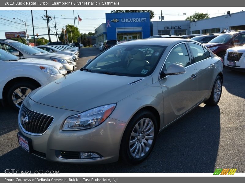 Champagne Silver Metallic / Cashmere 2013 Buick Regal Turbo