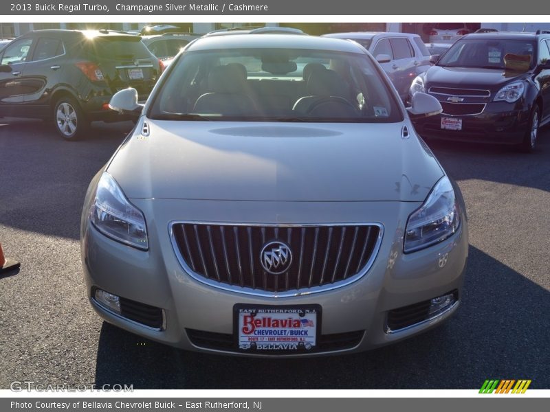 Champagne Silver Metallic / Cashmere 2013 Buick Regal Turbo