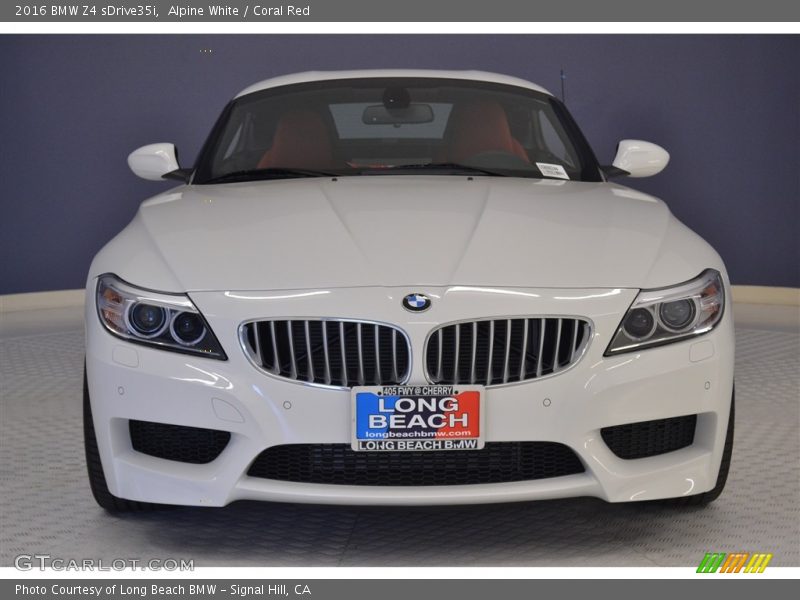 Alpine White / Coral Red 2016 BMW Z4 sDrive35i