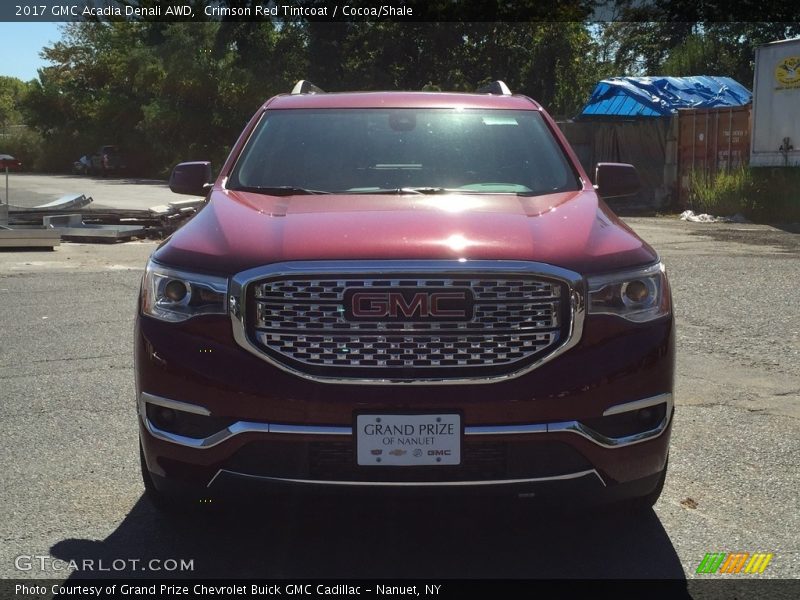 Crimson Red Tintcoat / Cocoa/Shale 2017 GMC Acadia Denali AWD