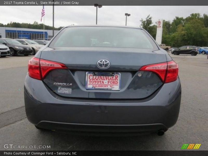 Slate Metallic / Steel Gray 2017 Toyota Corolla L