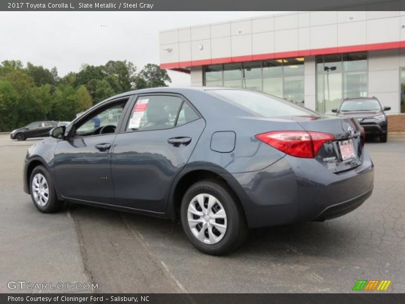 Slate Metallic / Steel Gray 2017 Toyota Corolla L