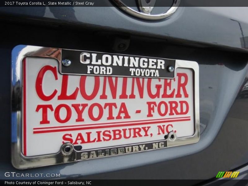Slate Metallic / Steel Gray 2017 Toyota Corolla L