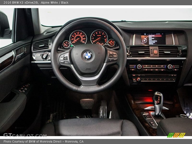 Alpine White / Black 2016 BMW X3 xDrive28i