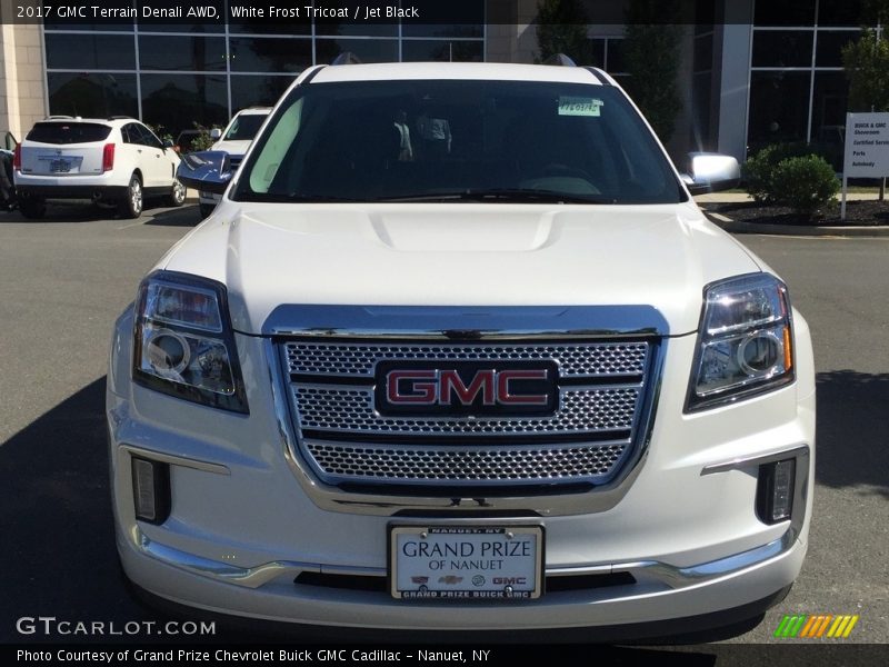 White Frost Tricoat / Jet Black 2017 GMC Terrain Denali AWD