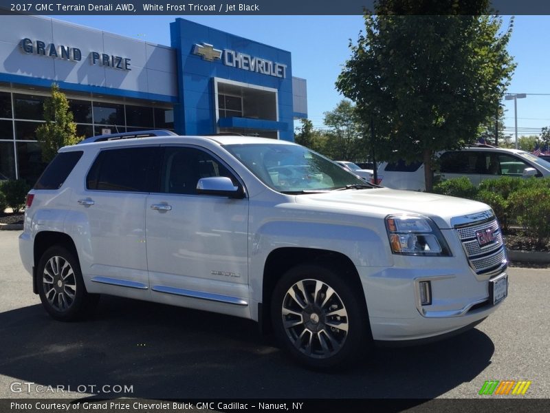 White Frost Tricoat / Jet Black 2017 GMC Terrain Denali AWD