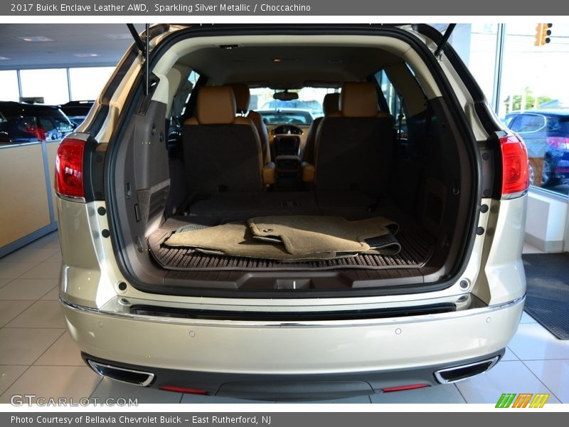 Sparkling Silver Metallic / Choccachino 2017 Buick Enclave Leather AWD
