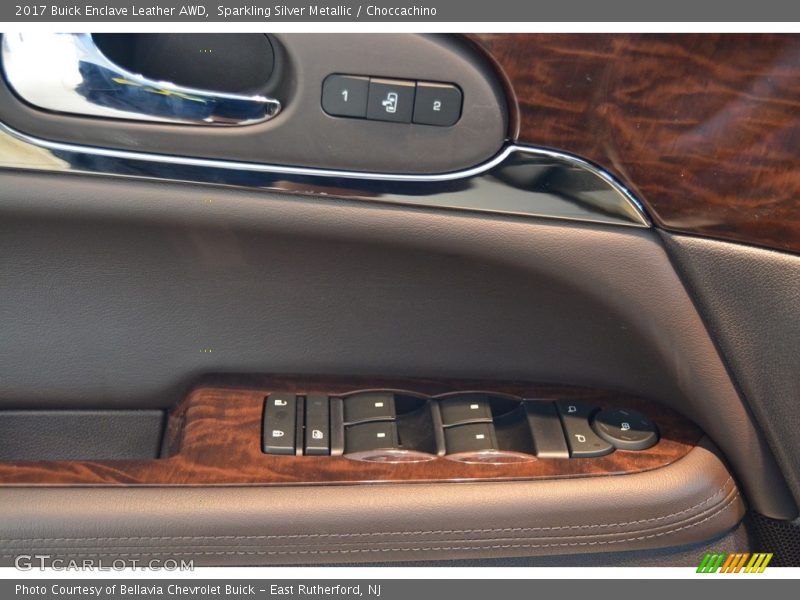 Sparkling Silver Metallic / Choccachino 2017 Buick Enclave Leather AWD