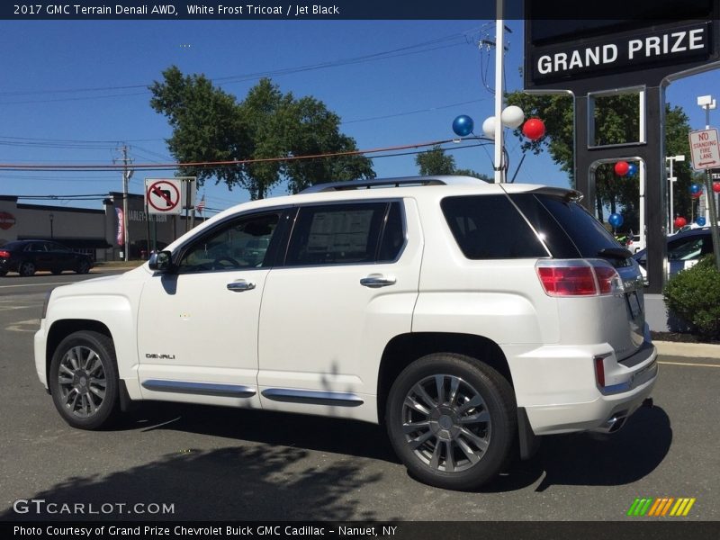 White Frost Tricoat / Jet Black 2017 GMC Terrain Denali AWD