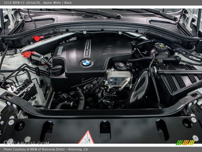 Alpine White / Black 2016 BMW X3 xDrive28i