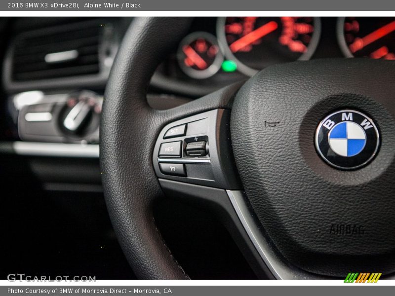 Alpine White / Black 2016 BMW X3 xDrive28i